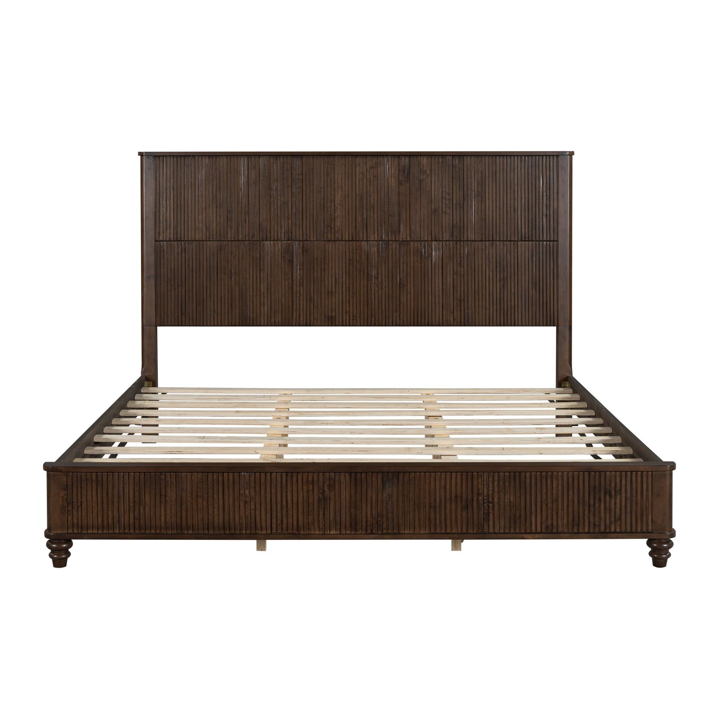 Platform Bed Frame With Tall Headboard