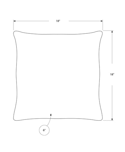 Square Pillows, Insert Included, Decorative Throw, Hypoallergenic Polyester