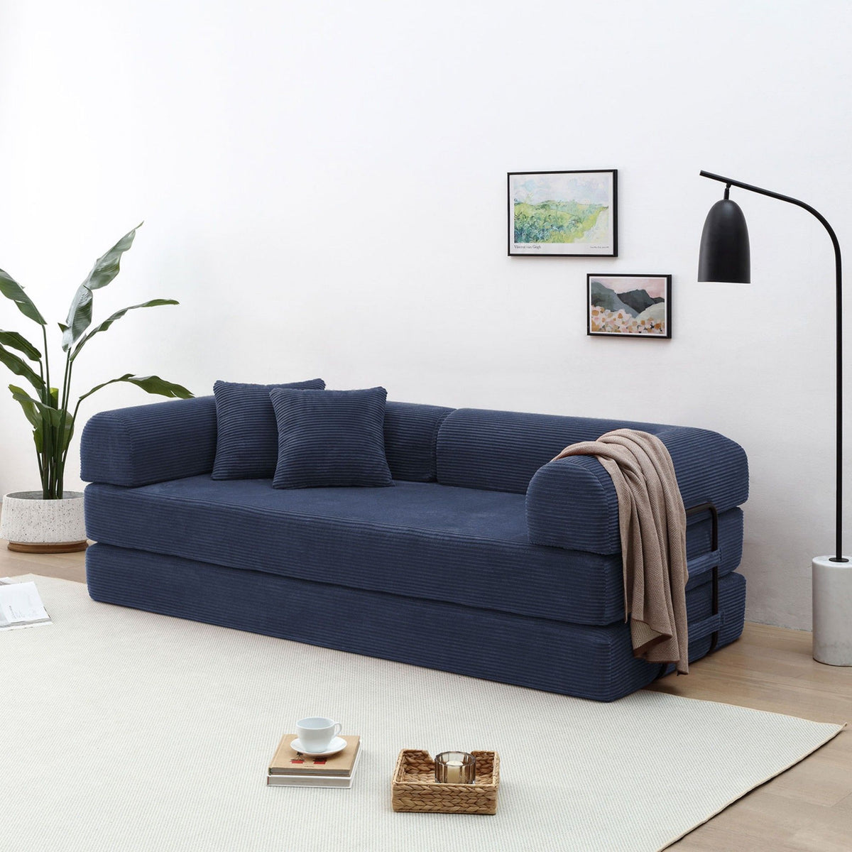 Convertible Foldable Floor Sofa Bed For Living Room
