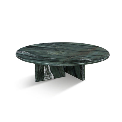 Diamond - Marble Coffee Table, Living Room Centerpiece, Genuine Stone - Green