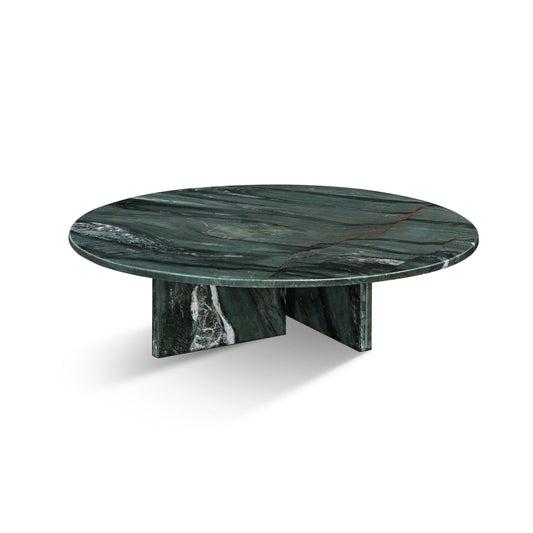 Diamond - Marble Coffee Table, Living Room Centerpiece, Genuine Stone - Green