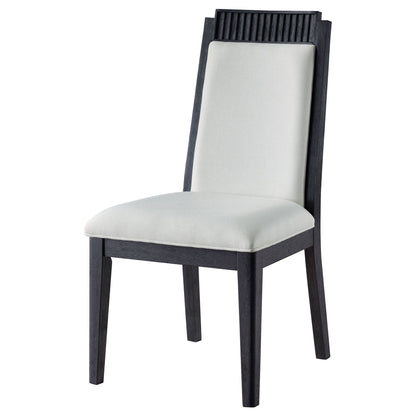 Dining Side Chair (Set of 2) - Black / Ivory