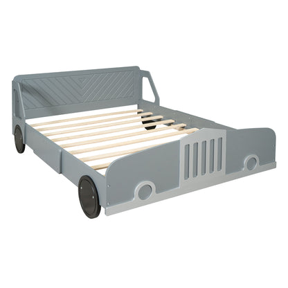 Car Shaped Platform Bed With Wheels