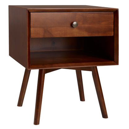 Mid Century Modern Single Drawer Nightstand