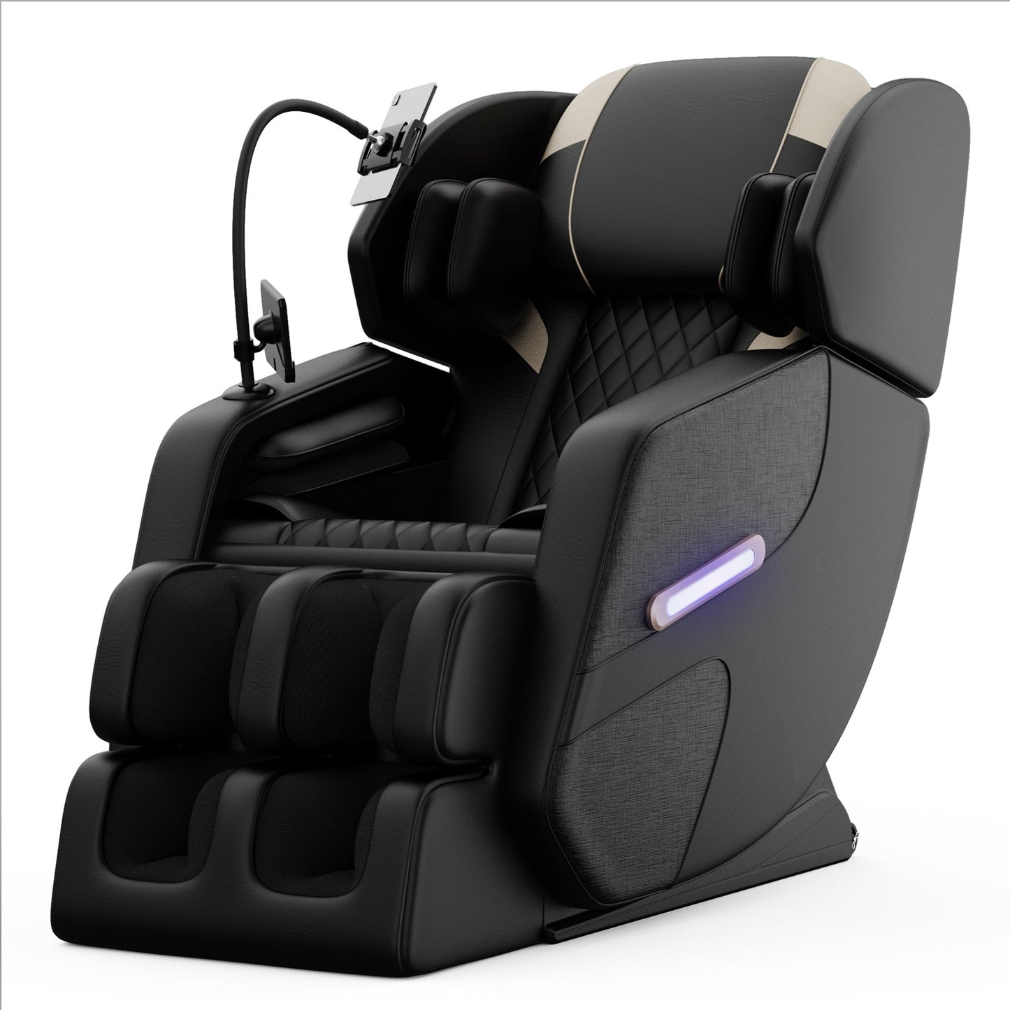 Massage Chair Recliner With Zero Gravity, Full Body Air Pressure - Black