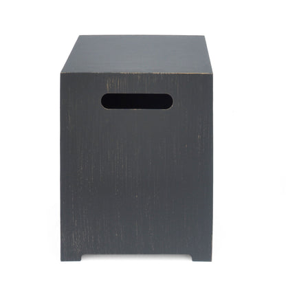 Modern Tank Holder Side Table With Powder Coated Frame