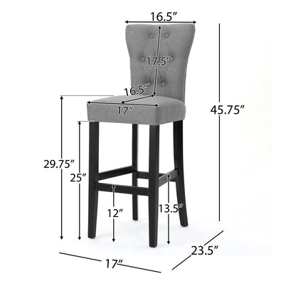 Elegant Barstool Set With Plush Cushioning