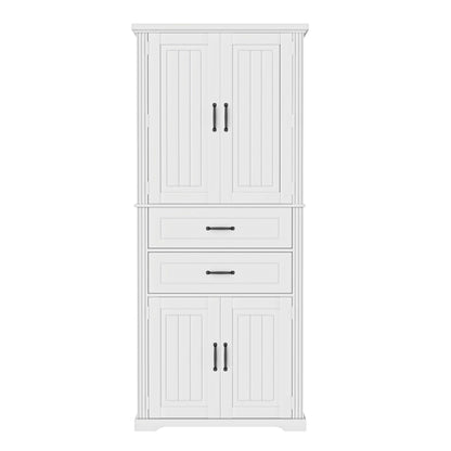 Elegant Multi Functional Storage Cabinet With Slide Rail Drawers, Adjustable Shelves