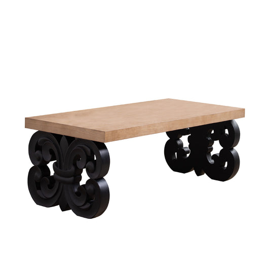 Ornate Scroll Base Coffee Table