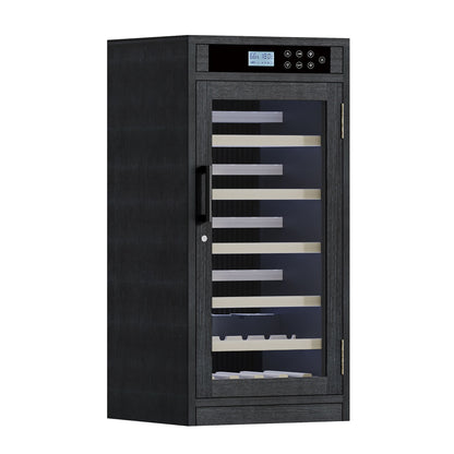 LED Touch Screen Grape Wine Cooler - Black