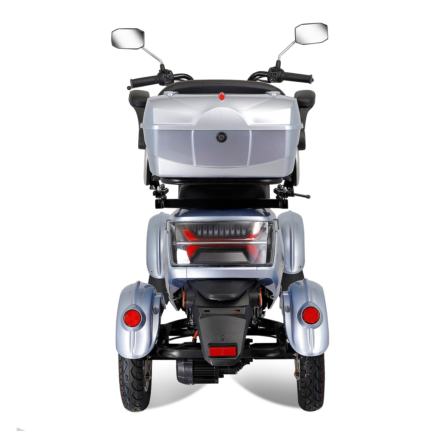 Electric Mobility Scooter With Big Size, High Power - Silver