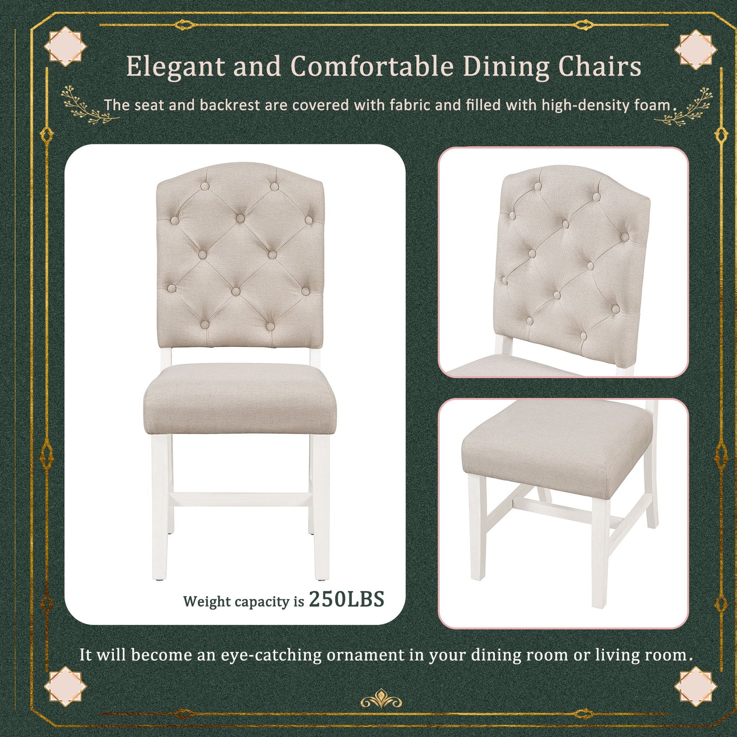 Retro Style Dining Chair Set