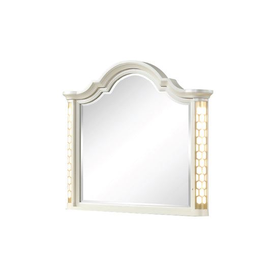 Jasmine - Mirror With Side LED Lightning (Includes Only Mirror) - Beige