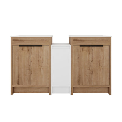 Freestanding Bathroom Vanity & Sink, Storage Cabinets, Soft Closing Doors