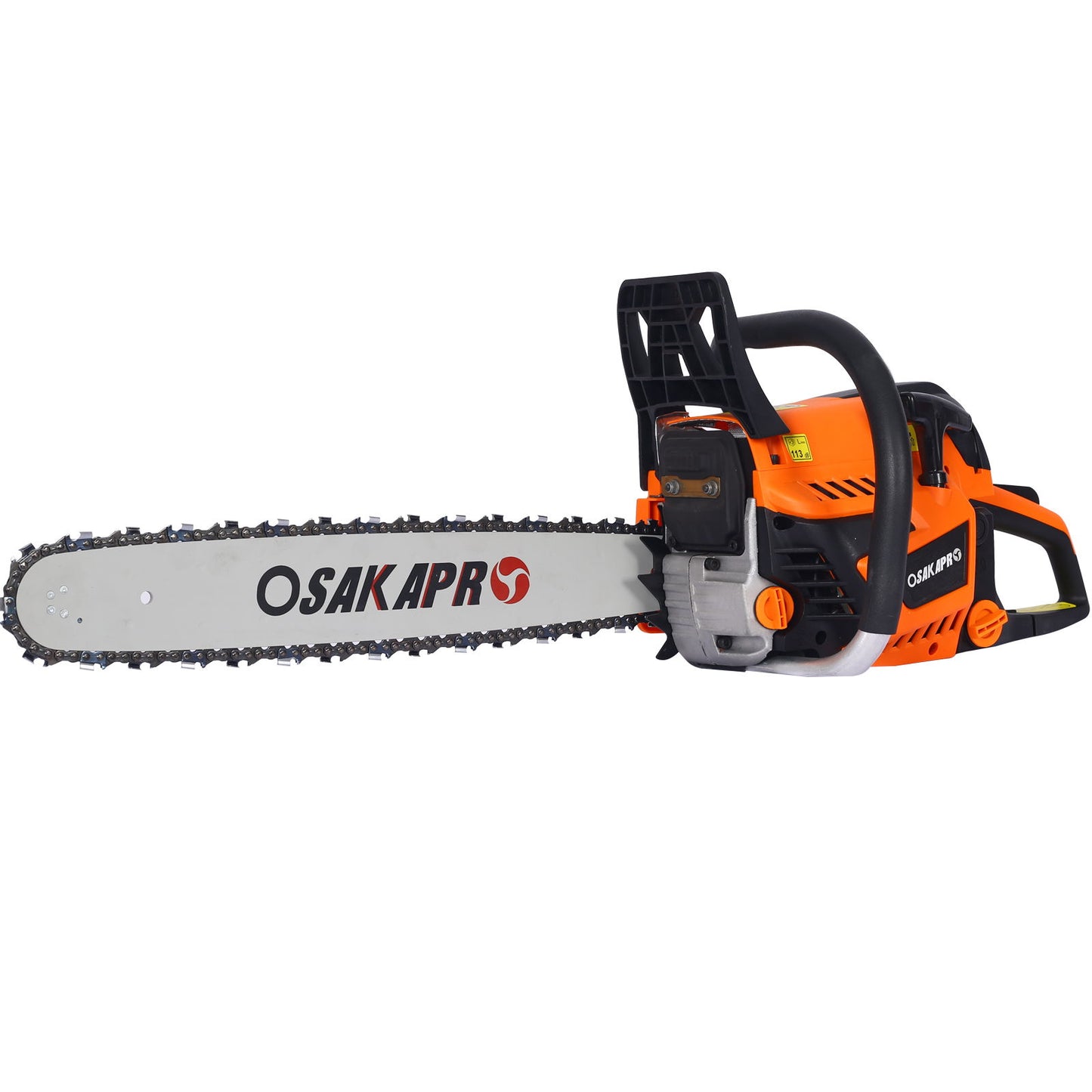 58Cc Gasoline Chainsaw 20" For Tree And Wood Cutting Epa Compliant - Orange