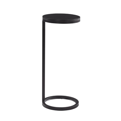 Yancey - Round Metal Accent Table - Antique Bronze