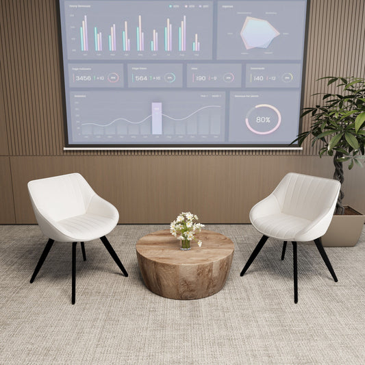 Medieval - Table And Dining Chair Set For Home Kitchen - White / Wood