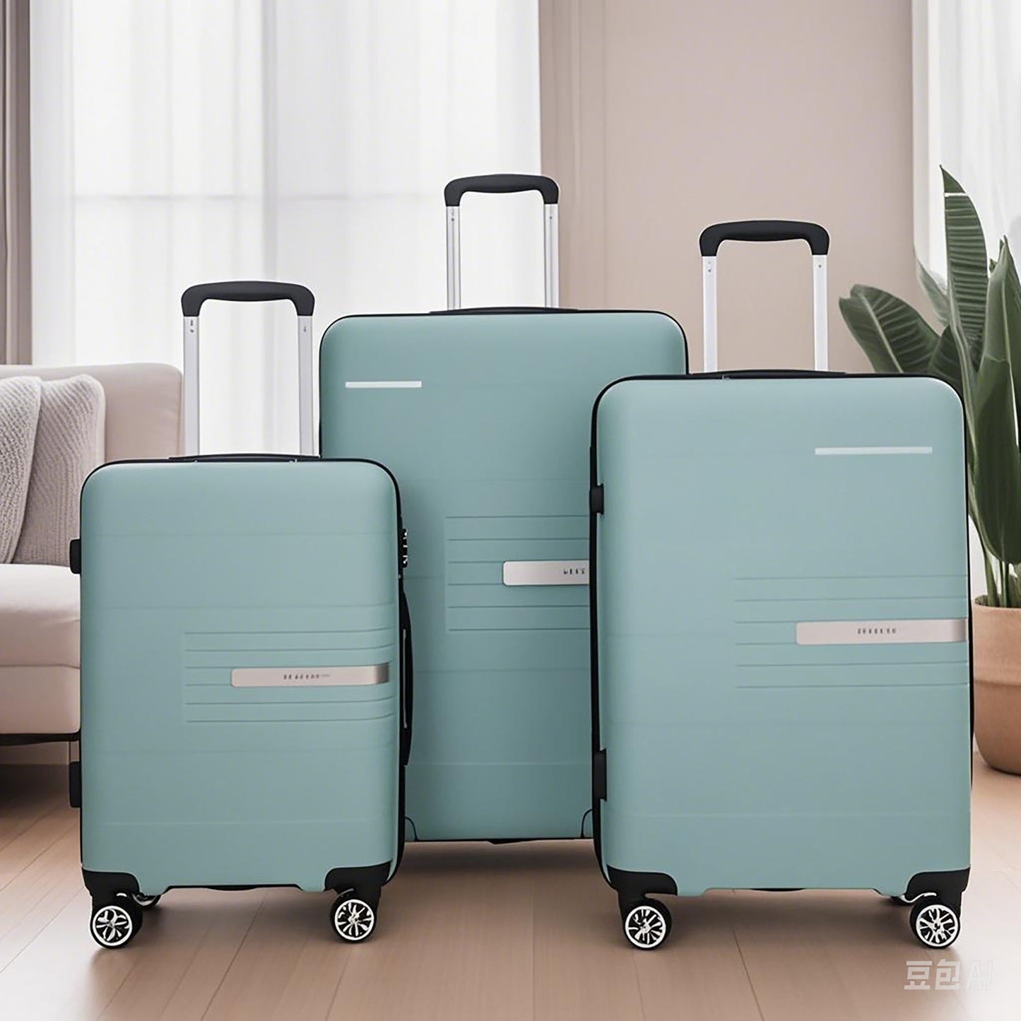 Hardshell Suitcase Double Spinner Wheels Luggage Sets, Lightweight With Tsa Lock, 3 Piece Set