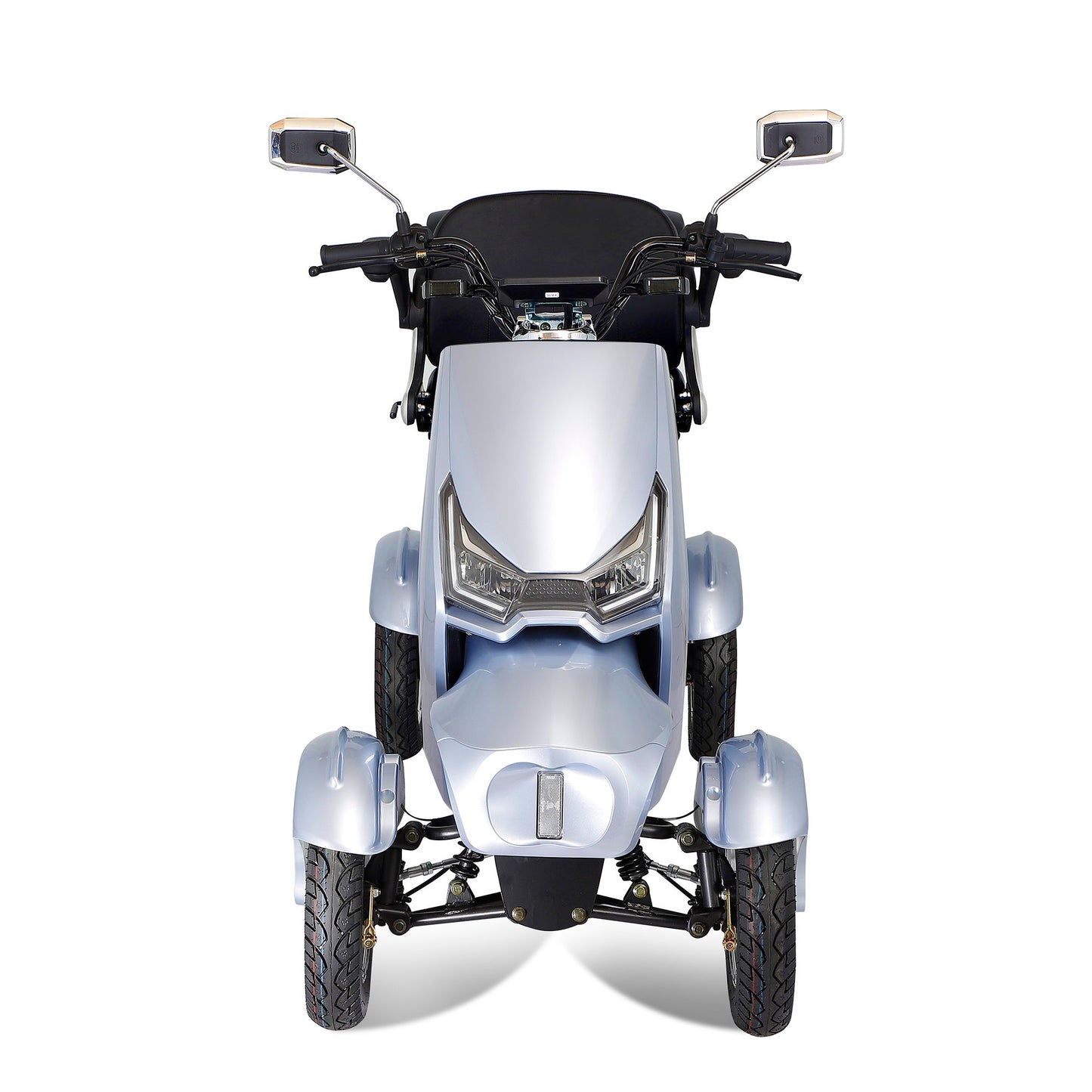 Electric Mobility Scooter With Big Size, High Power - Silver