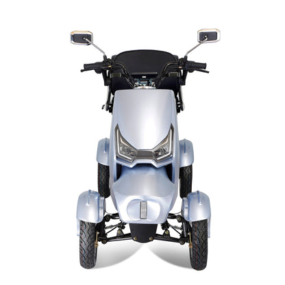 Electric Mobility Scooter With Big Size, High Power - Silver
