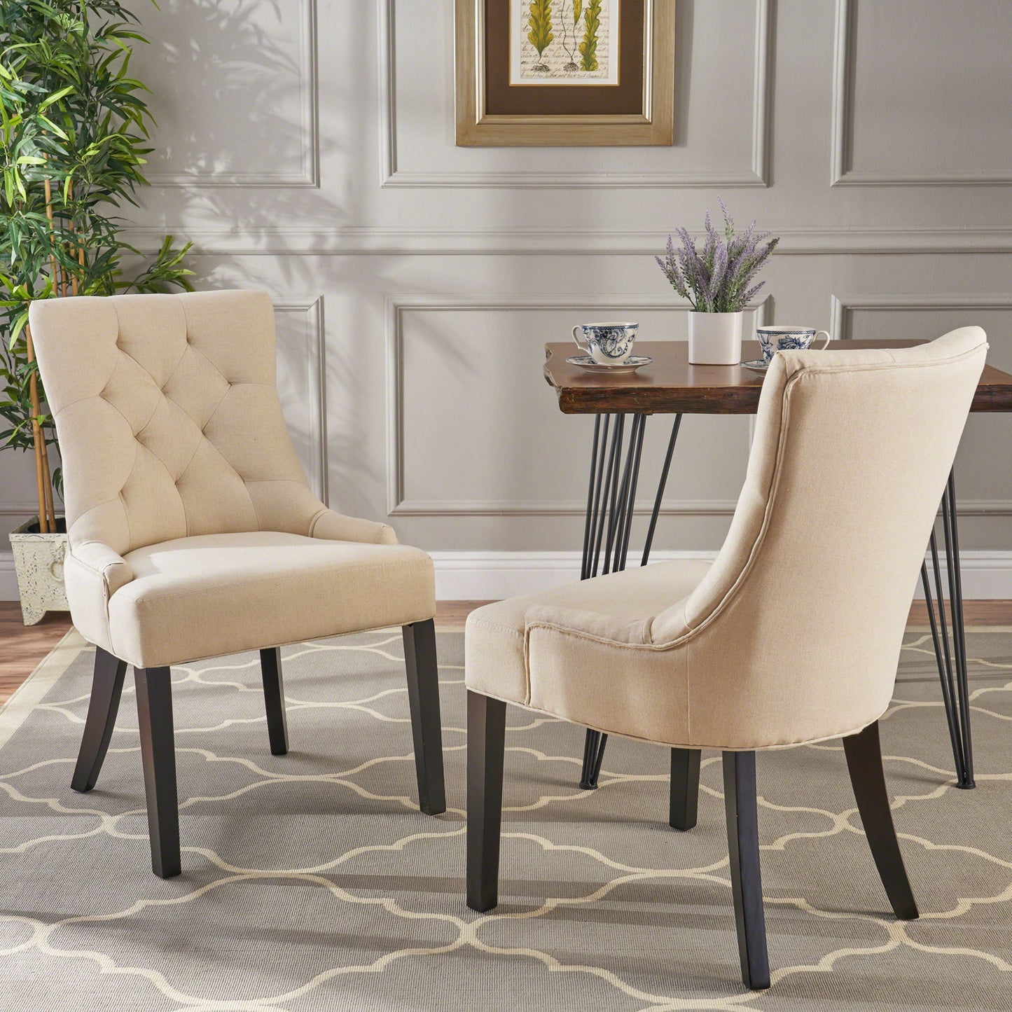 Cheney - Contemporary Dining Chair Tufted Upholstery (Set of 2)