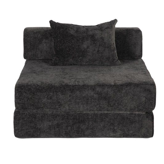 Convertible Floor Sofa Bed With Fixed Shape Frame For Living Room