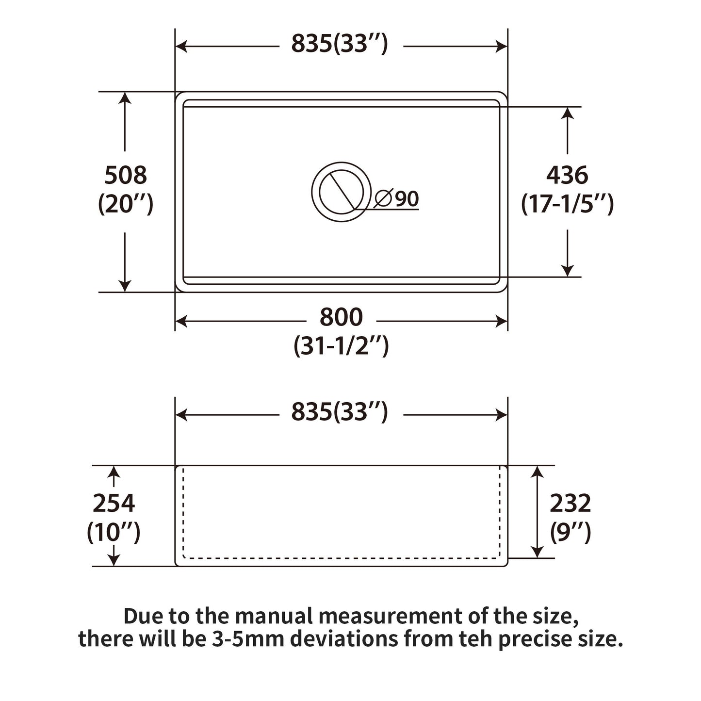 Farmhouse Sink Workstation, Ceramic Single Bowl With Accessories