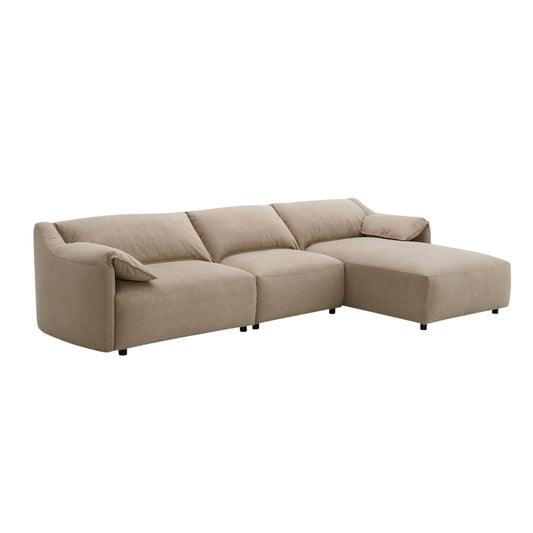 Veata - Sectional Sofa - Light Brown