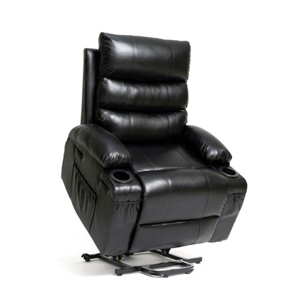 Large Size Electric Power Lift Recliner Chair Sofa With 8 Point Vibration Massage And Lumbar Heat