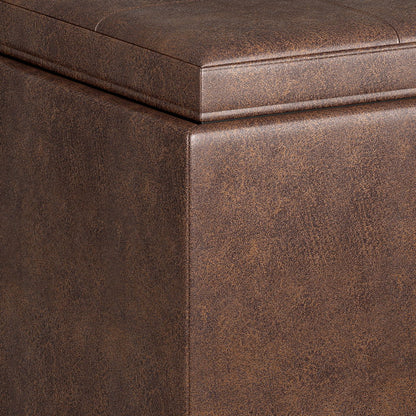 Avalon - 5 Piece Storage Ottoman, Contemporary