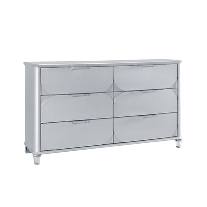 Laura - Dresser With Spacious Drawers - Silver