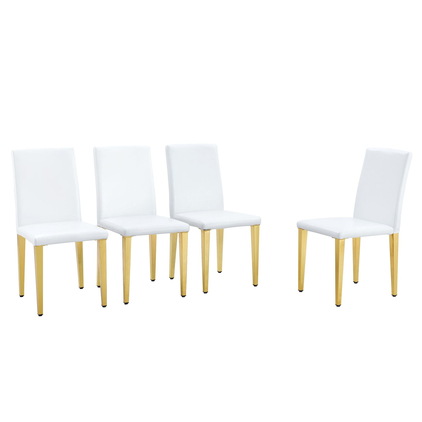 Elegant Upholstered Chairs With Metal Legs