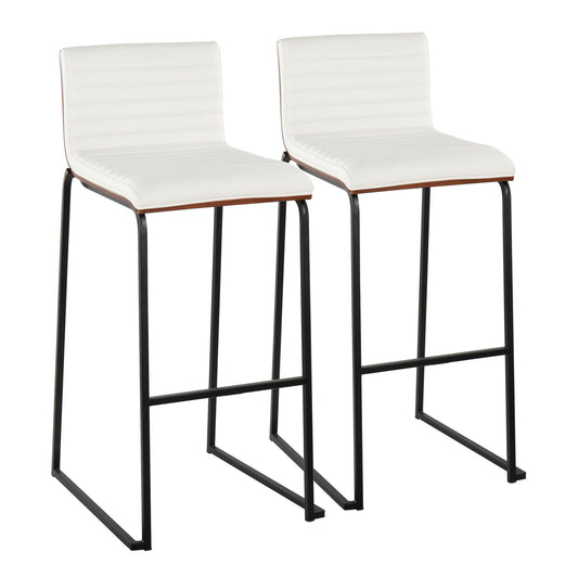 Mason Mara - Contemporary, Fixed Height Barstool (Set of 2)