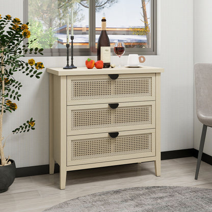 3 Drawer Cabinet, Suitable For Bedroom - Natural