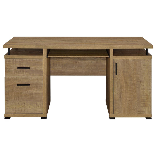 Swan - 2 Drawer Computer Desk - Mango Color