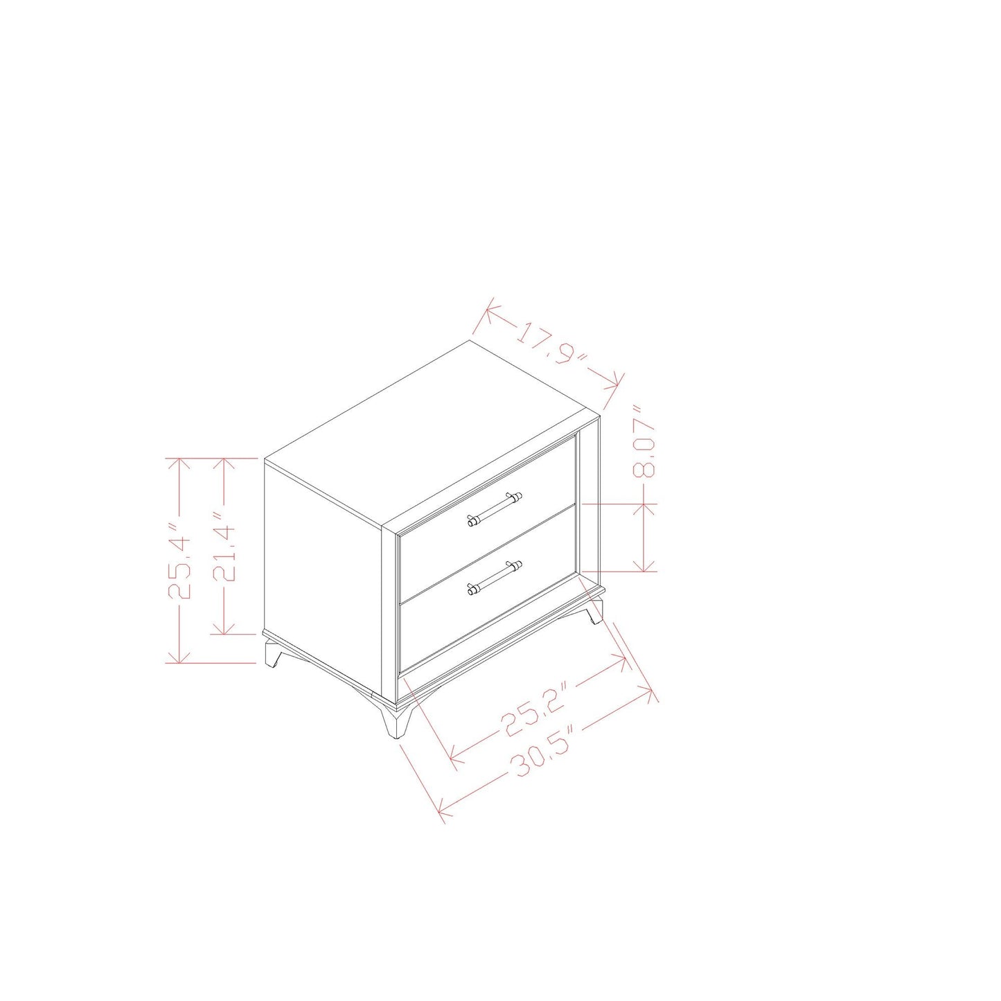 Star - Nightstand - White