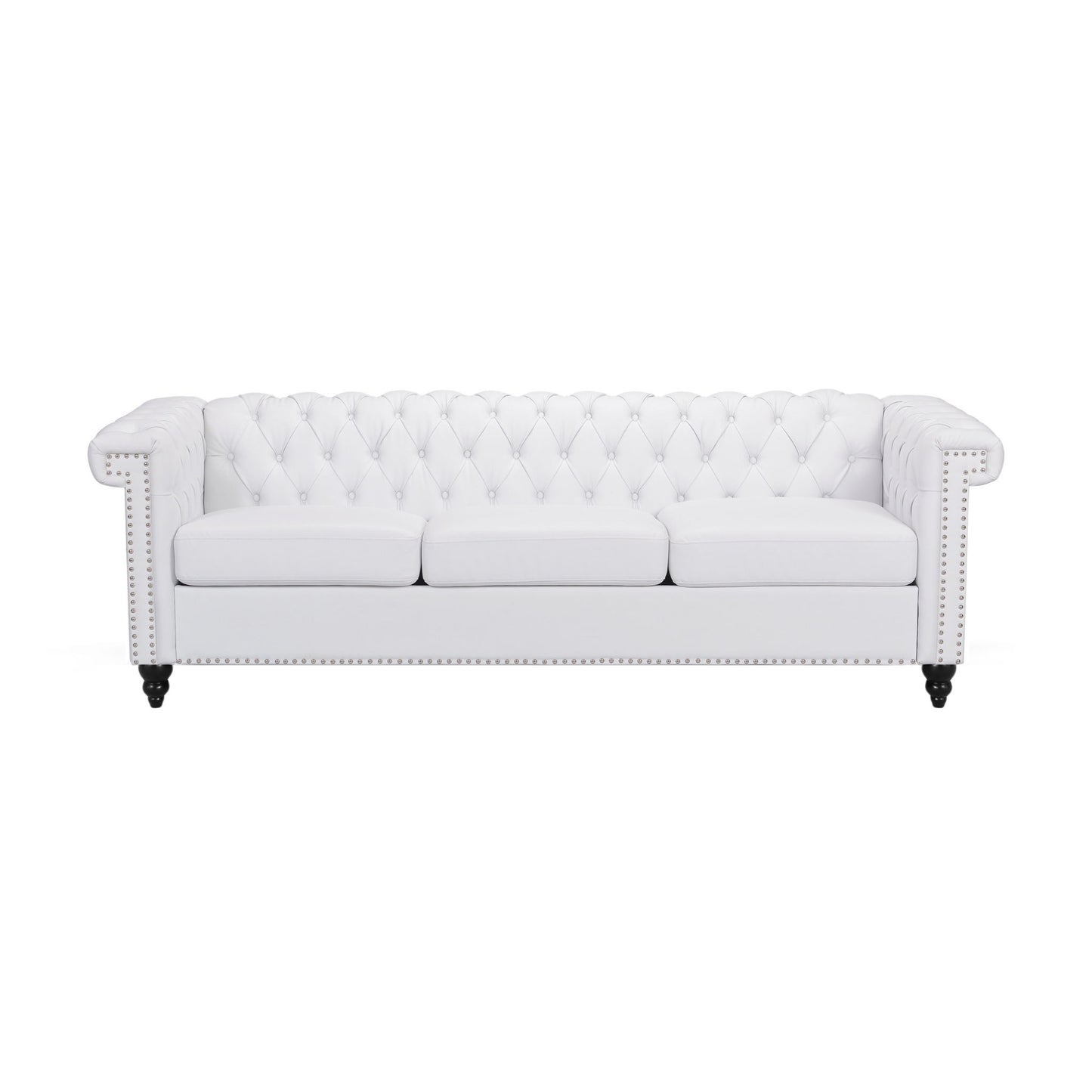Chesterfield Style 3 Seater Sofa With Deep Button Tufting