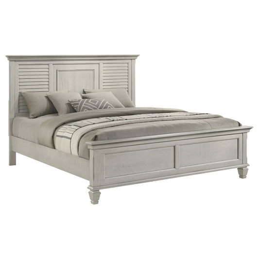 Hazel - Eastern King Panel Bed - White