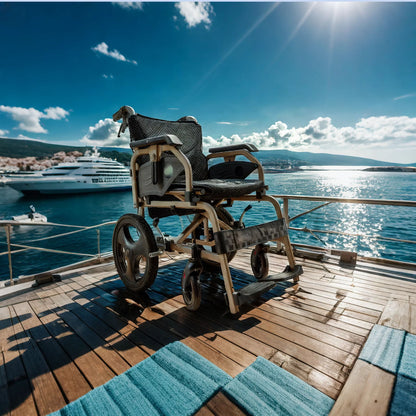 Lightweight Foldable Transport Wheelchair For Adults,Square Tube Design