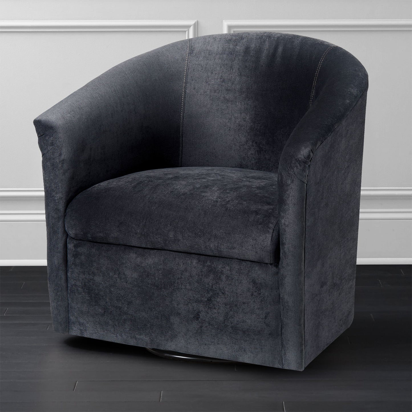 Eden - Swivel Chair With Microfiber Upholstery And Hardwood Frame
