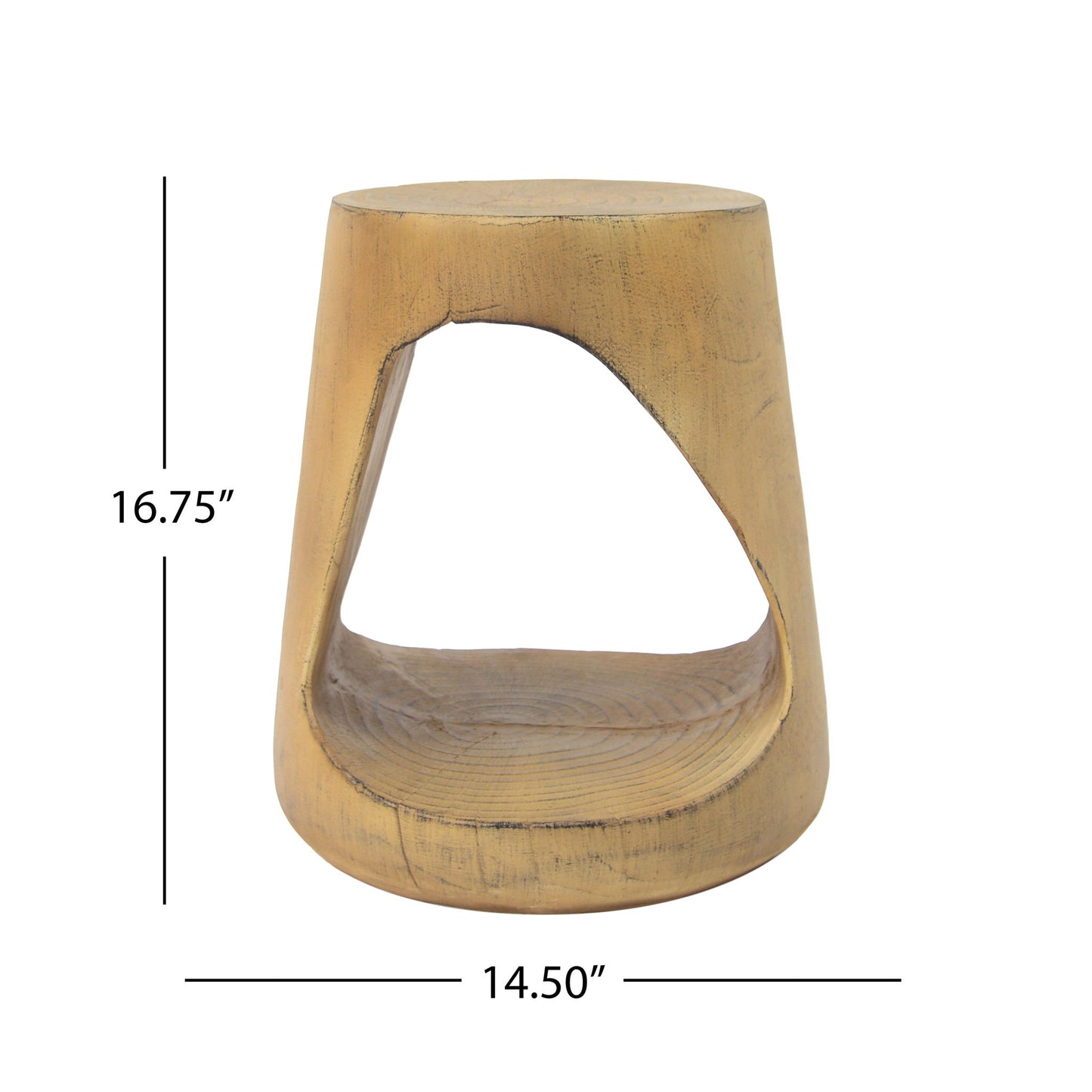 Hollow - Side Table, Durable And Weather Resistant