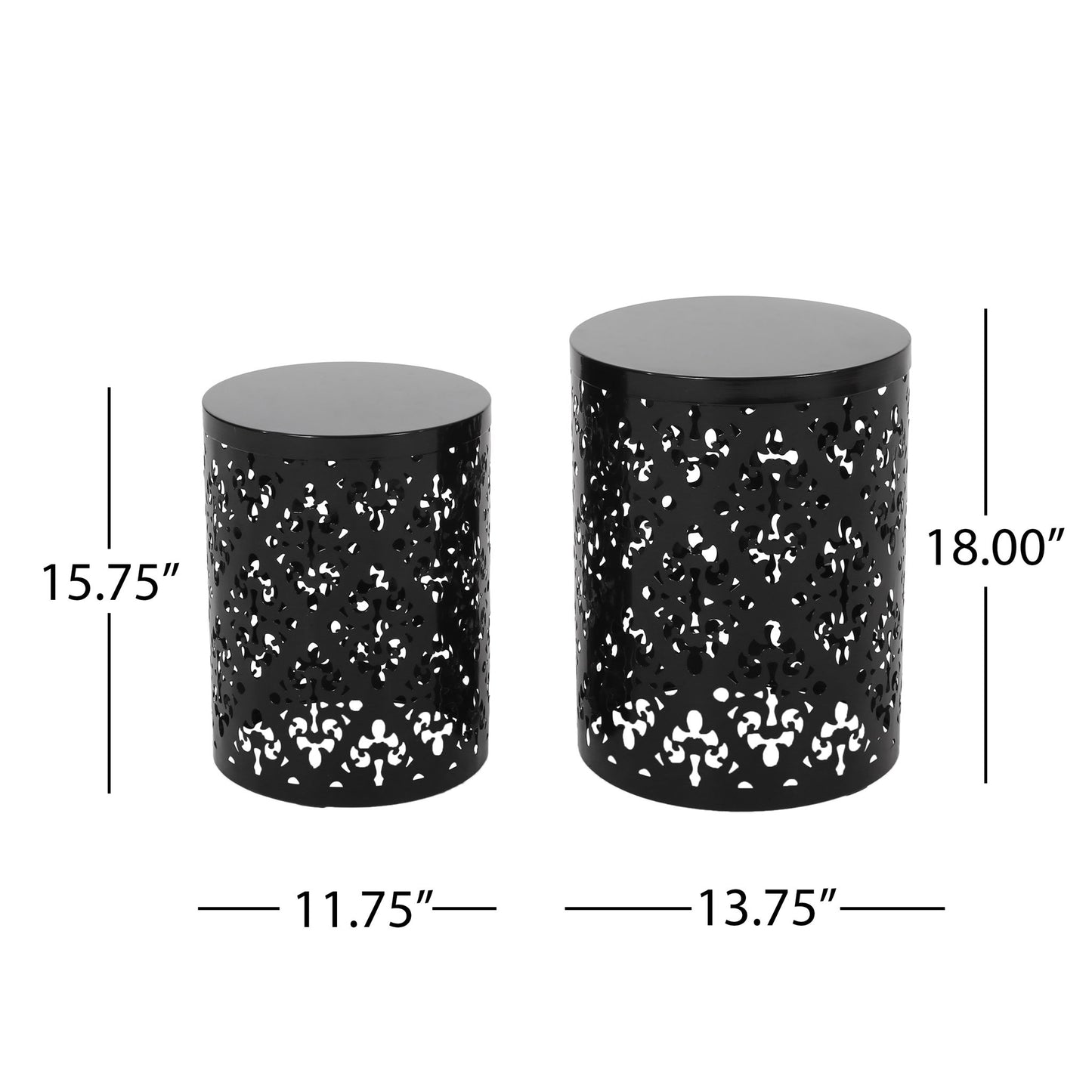 Outdoor Metal Modern Design End Table