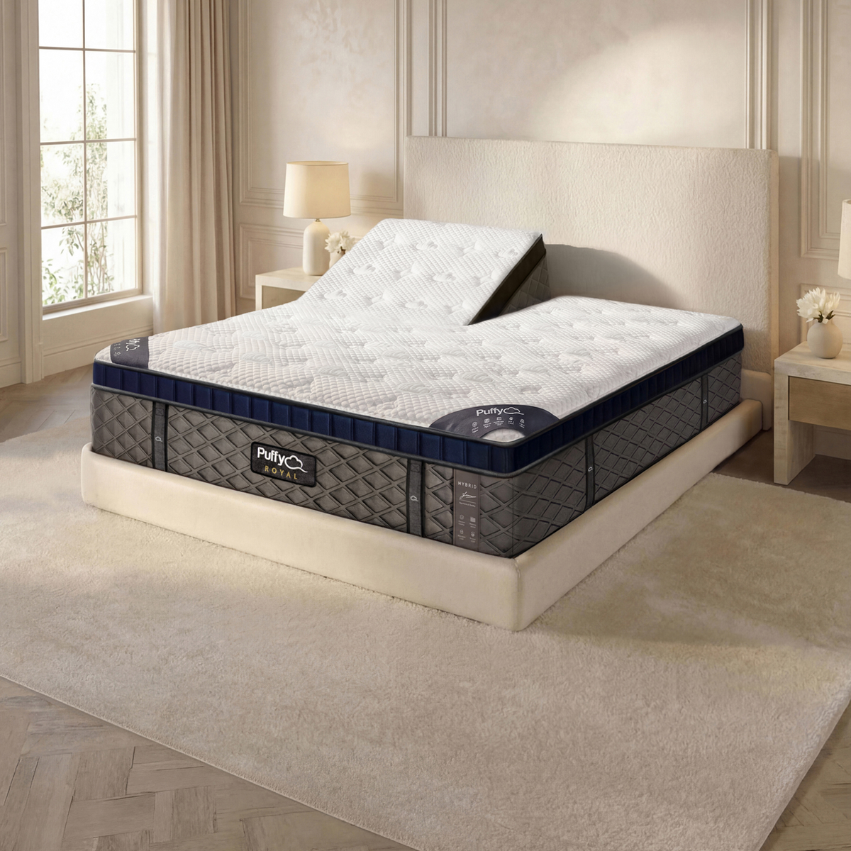Puffy Royal hybrid mattress
