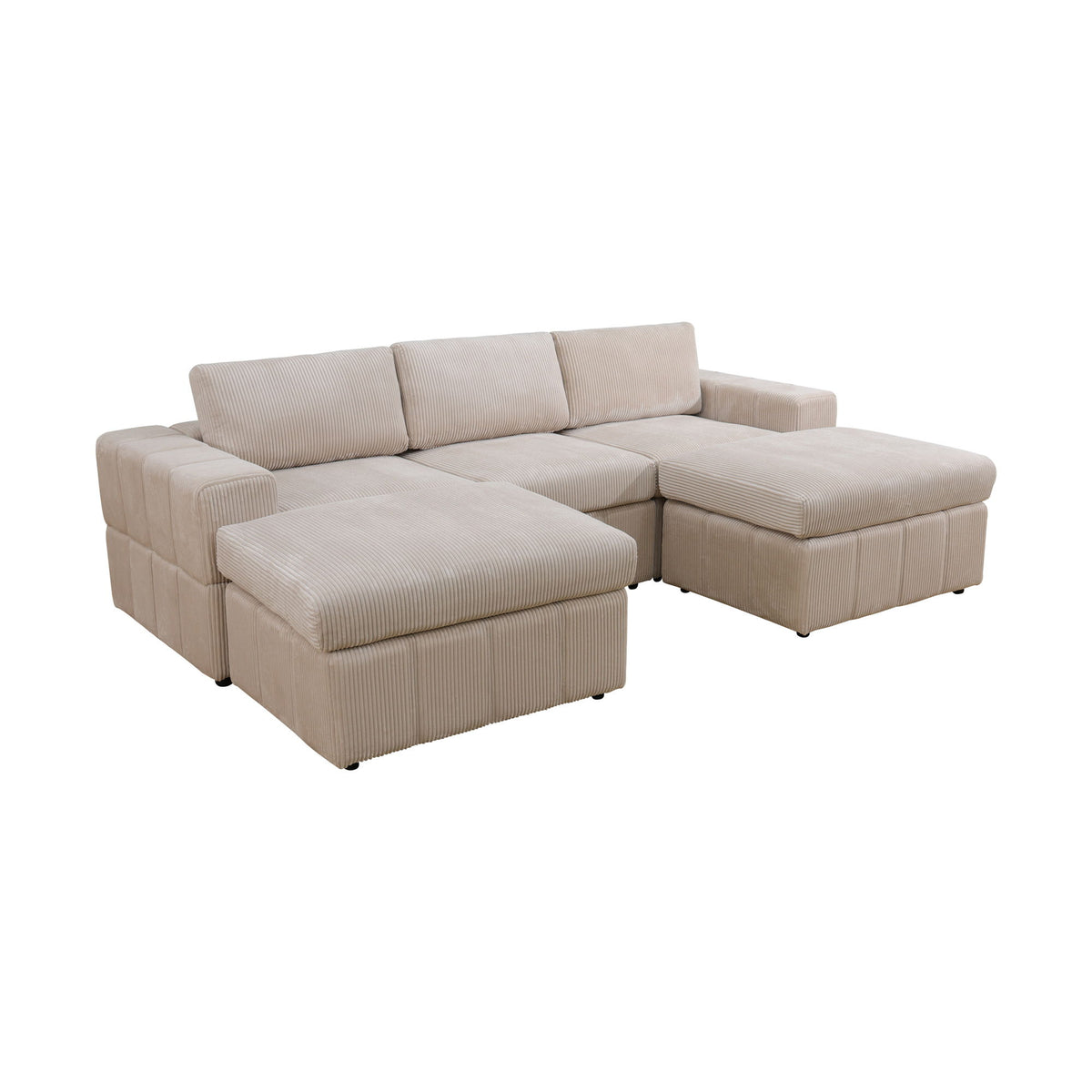 Modular Sectional Sofa, Reversible Set