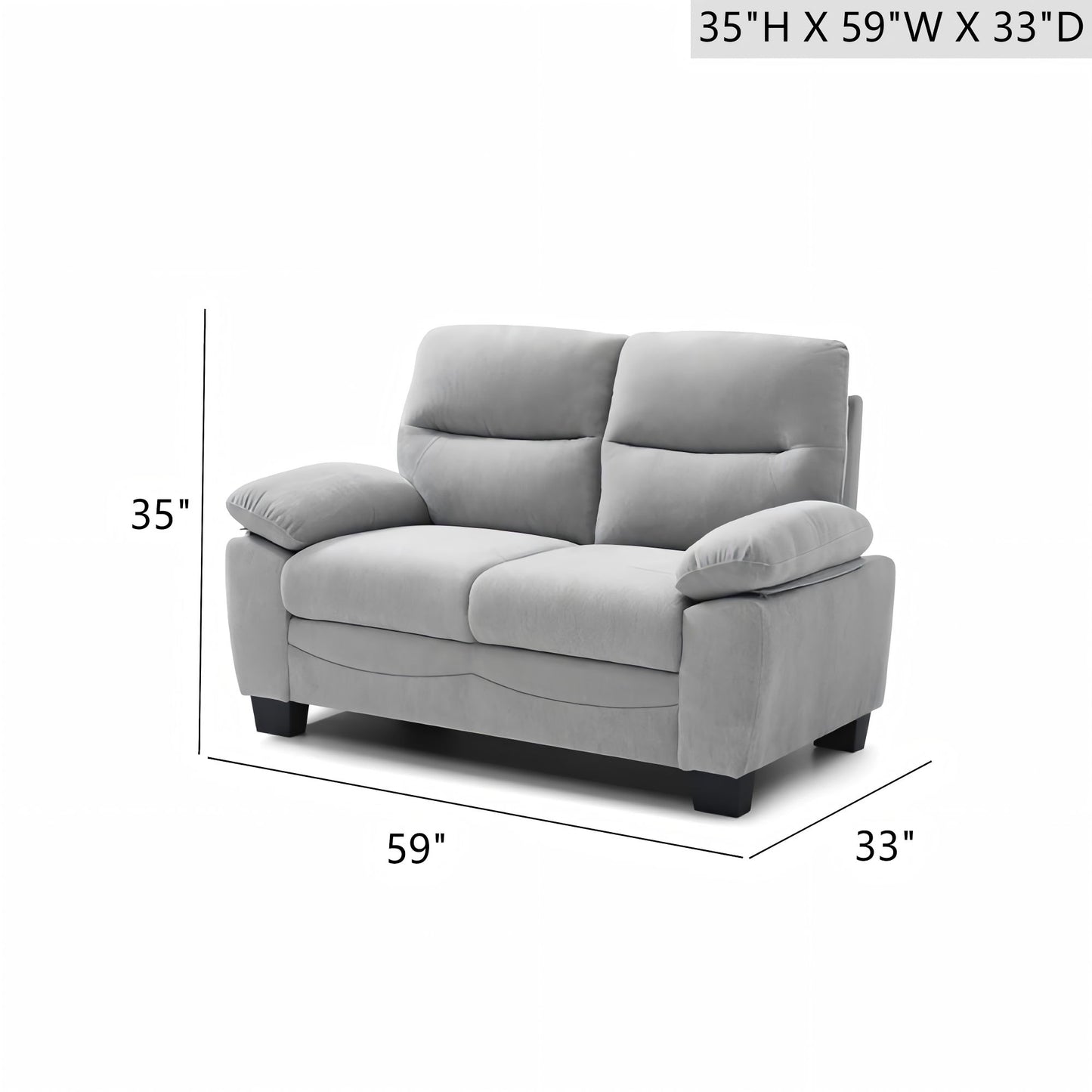 Summerton - Loveseat With Pillow Top Arms And Removable Back