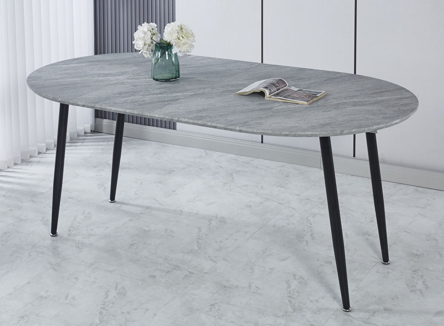 Extensible Table, Dining Table, Office Table, Coffee Table Metal Leg