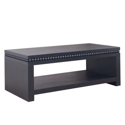 Modern Coffee Table With Beaded Trim