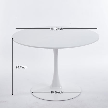 Tulip Dining Table For 4 - 6 People - White