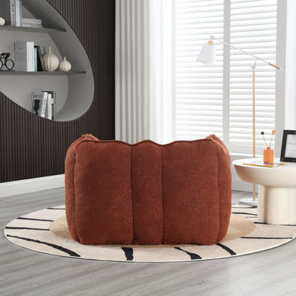 Soft Chenille Bean Bag Chair With High Resilient Foam