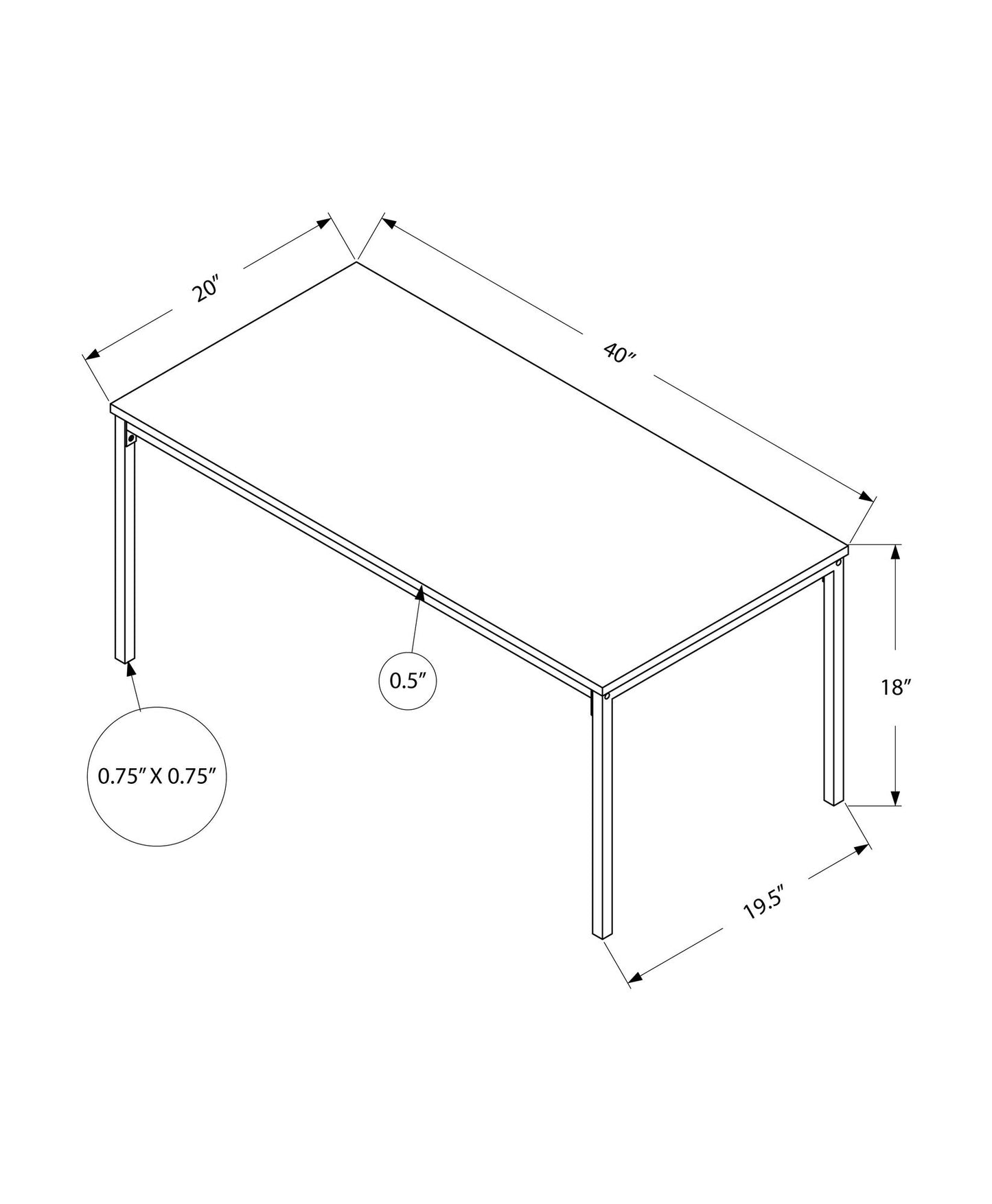 Table, Rectangular, Contemporary & Modern Stylish Design